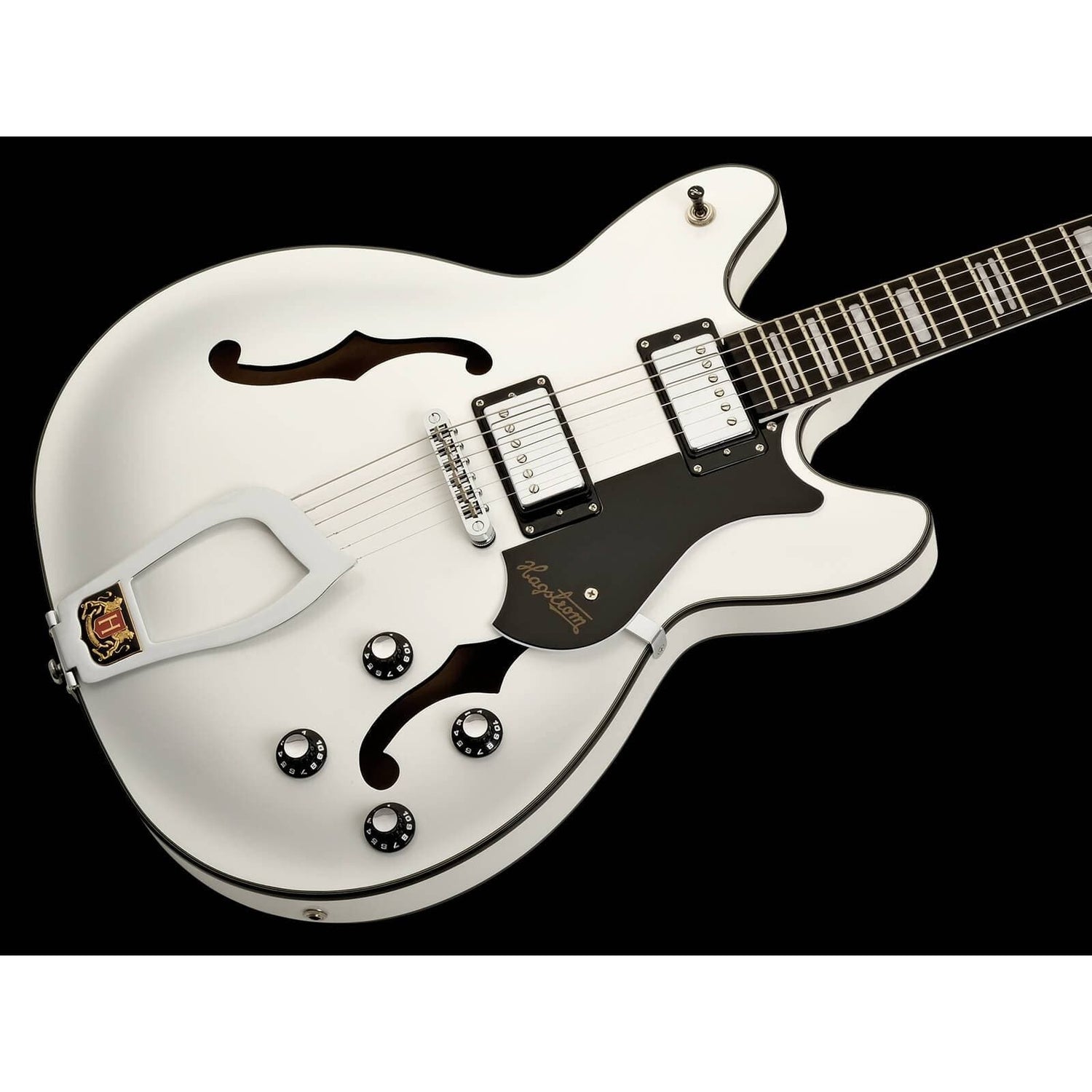 Hagstrom Viking Semi-Hollow Guitar in White Gloss - GIG Guitars