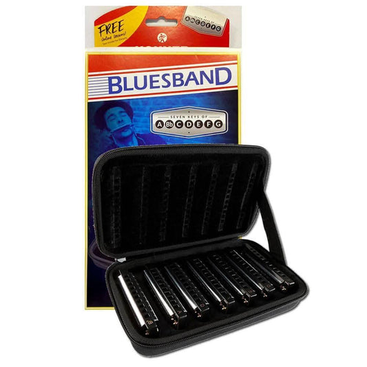Hohner 7-Pce Bluesband Harmonica Set Hohner Harmonica