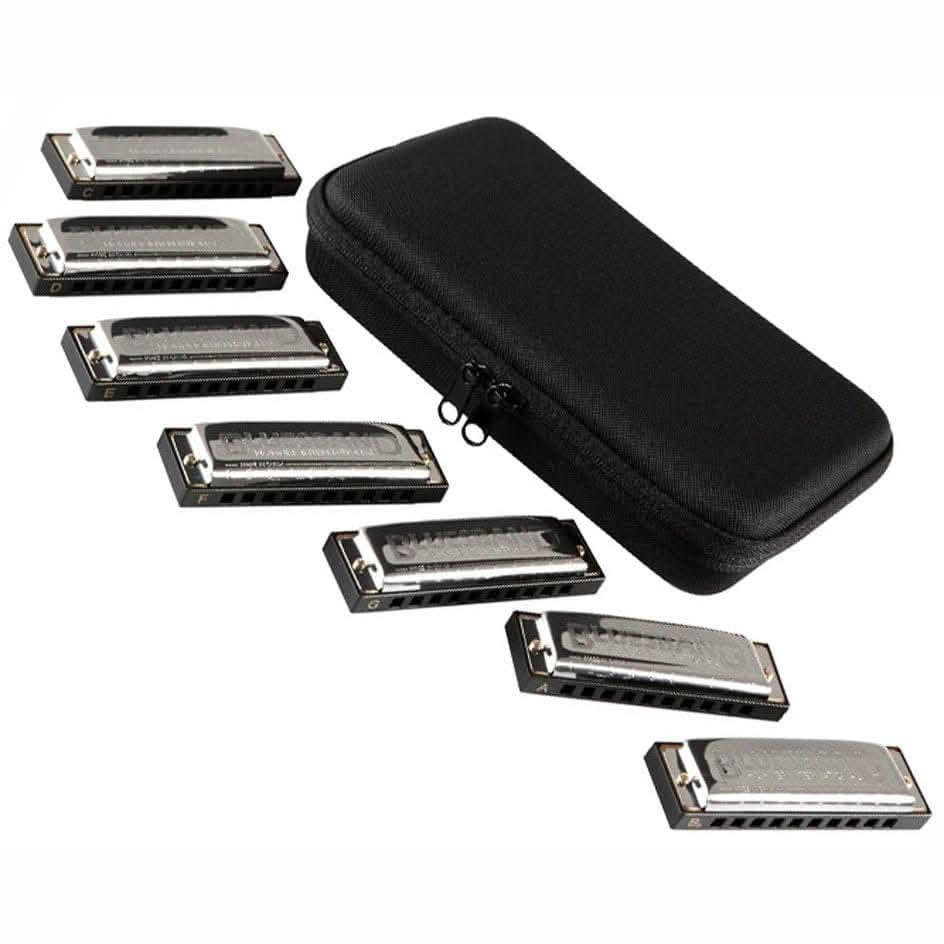 Hohner 7-Pce Bluesband Harmonica Set - GIG Guitars