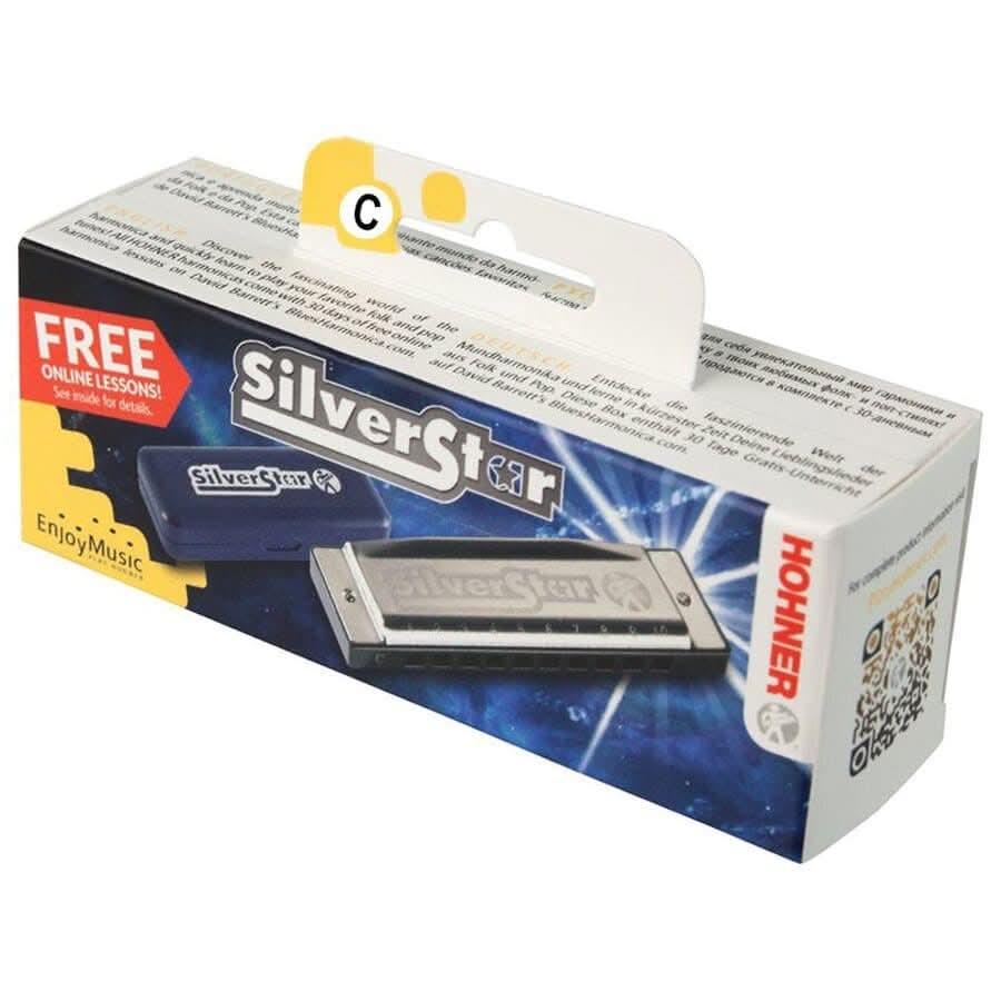 Hohner Enthusiast Series Silverstar Harmonica in the Key of C - GIG Guitars