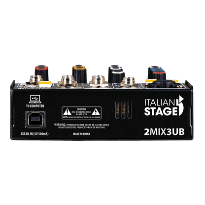 Italian Stage 2MIX3UB Stereo Mixer - GIG Guitars