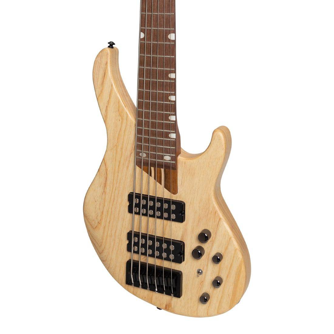 J&D 'Legacy Series' Mahogany & Zebrano T-Style Contemporary 6 String Electric Bass Guitar