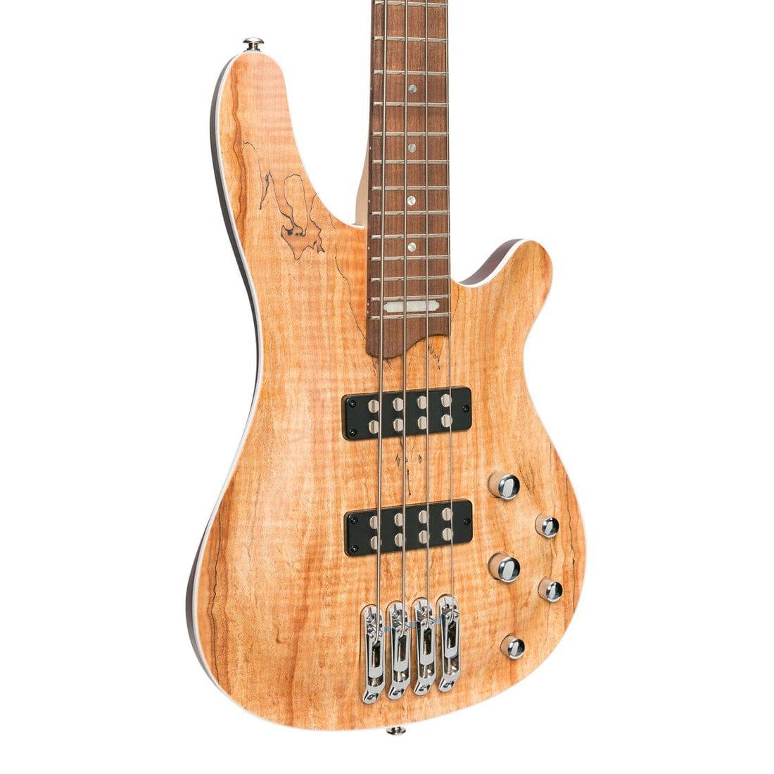 J&D Luthiers '20 Series' 4-String Contemporary Active Electric Bass Guitar Natural Satin