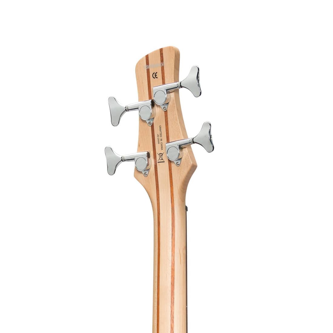 J&D Luthiers '20 Series' 4-String Contemporary Active Electric Bass Guitar Natural Satin