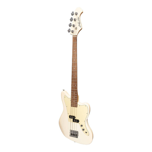 J&D Luthiers 4-String JM-Style Electric Bass Guitar Cream