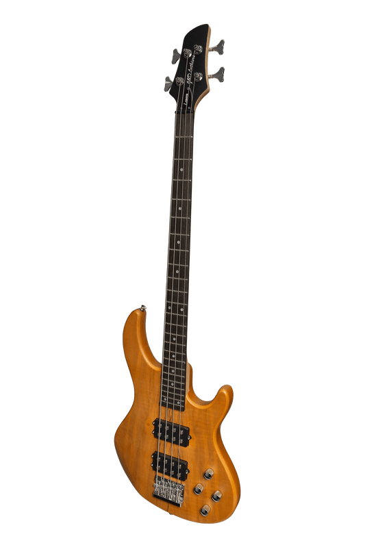 J&D Luthiers 4-String T-Style Contemporary Active Electric Bass Guitar Natural Satin