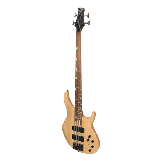 J&D Luthiers '48 Series' 4-String Contemporary Active Electric Bass Guitar Natural Satin