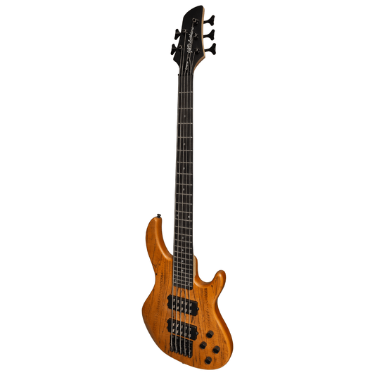 J&D Luthiers 5-String M-Style Contemporary Active Electric Bass Guitar Natural Satin