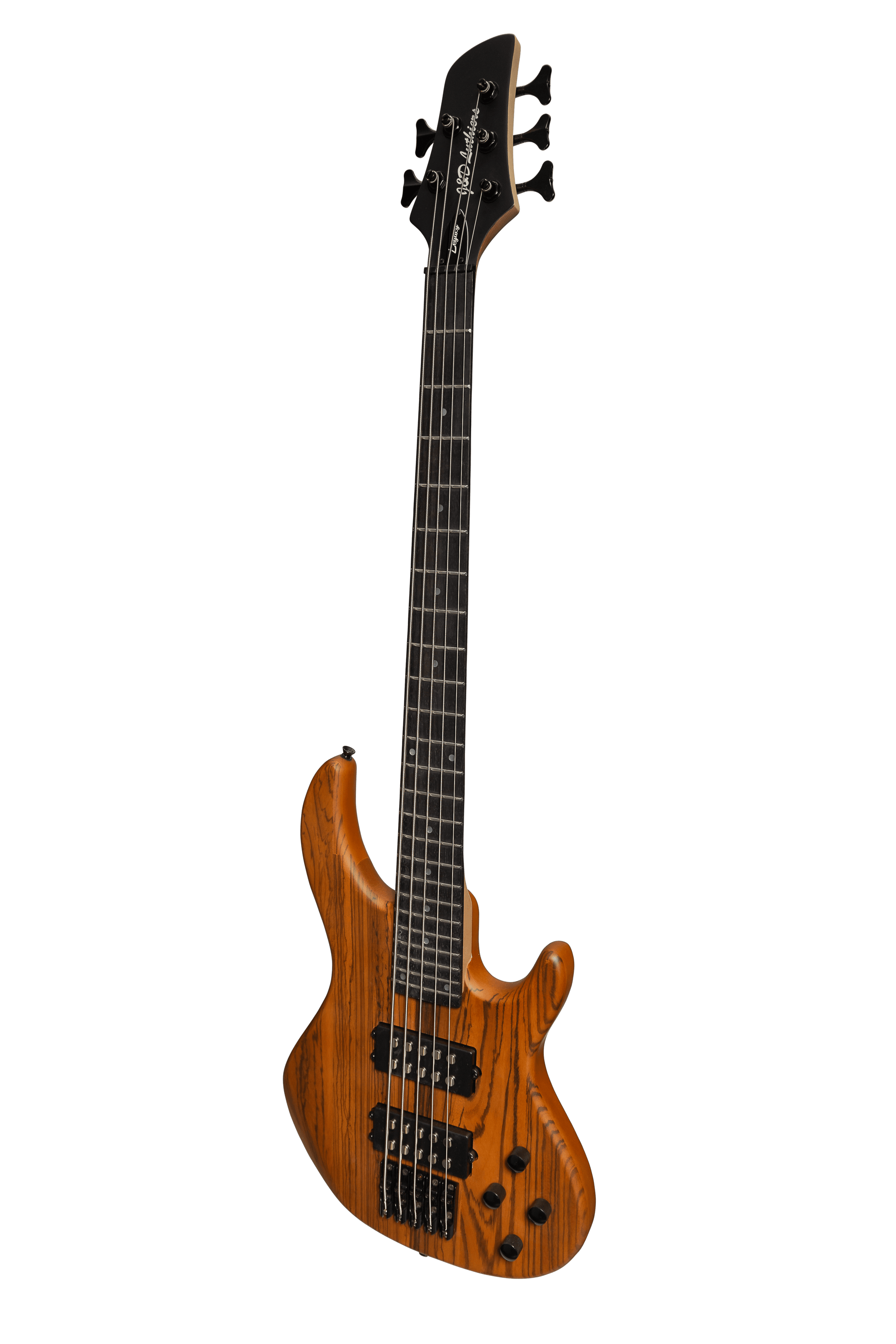 J&D Luthiers 5-String T-Style Contemporary Active Electric Bass Guitar Natural Satin