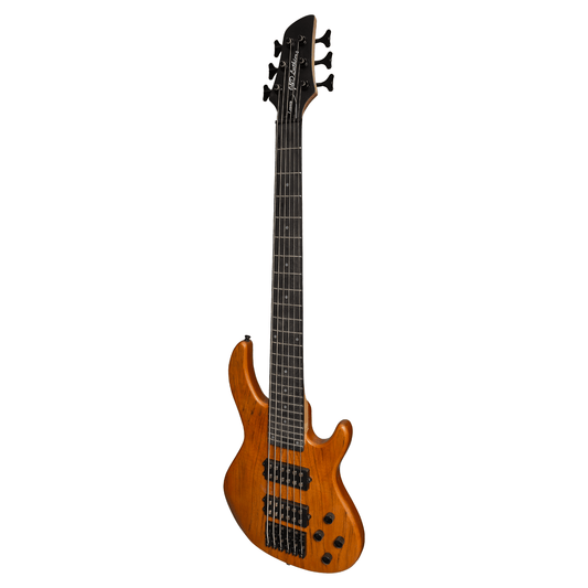 J&D Luthiers 6-String M-Style Contemporary Active Electric Bass Guitar Natural Satin