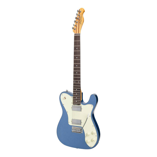 J&D Luthiers Deluxe TE-Style Electric Guitar Metallic Blue