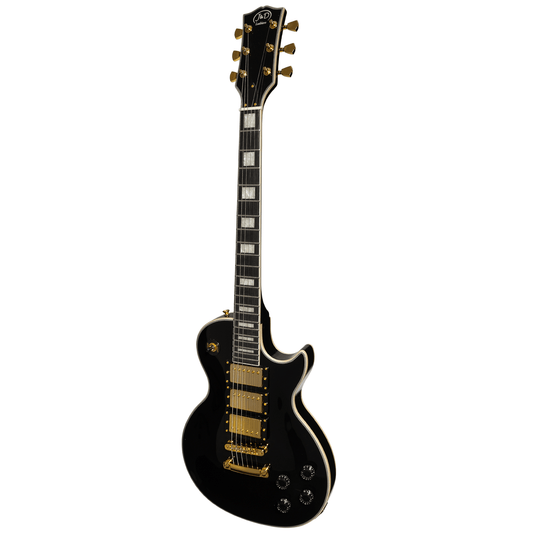 J&D Luthiers LP-Custom Style Black Beauty Black