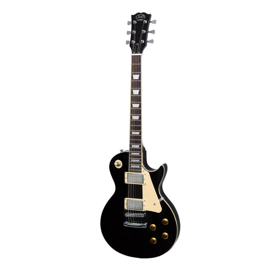 J&D Luthiers LP-Style Electric Guitar Black