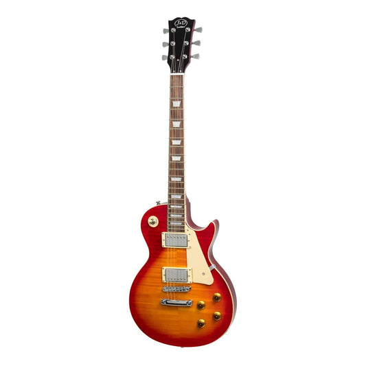 J&D Luthiers LP-Style Electric Guitar Cherry Sunburst