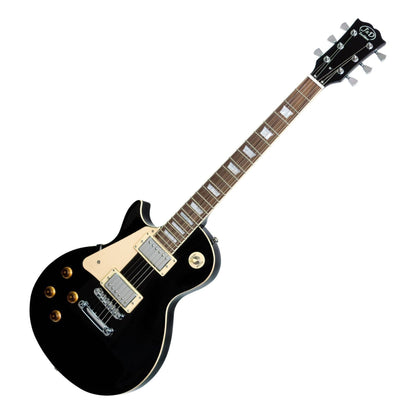 J&amp;D Luthiers LP-Style Left Handed Electric Guitar (Black) - GIG Guitars