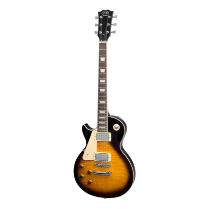 J&amp;D Luthiers LP-Style Left Handed Electric Guitar (Vintage Sunburst) - GIG Guitars