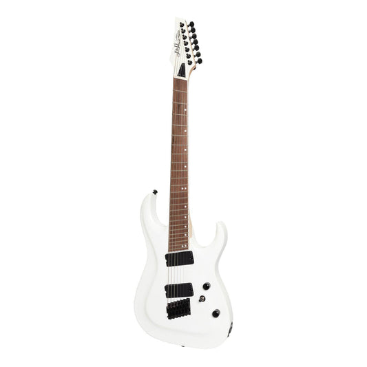 J&D Luthiers MF7 7-String Contemporary Multi-Scale Electric Guitar White