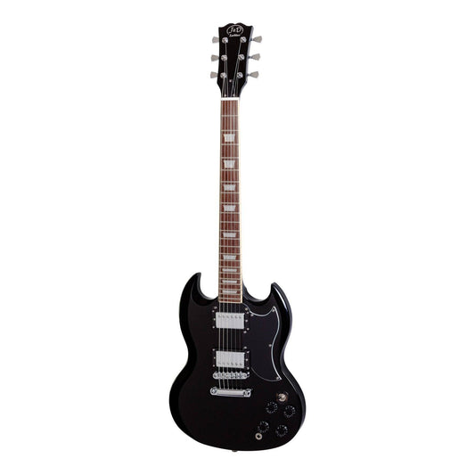 J&D Luthiers SG-Style Electric Guitar Black