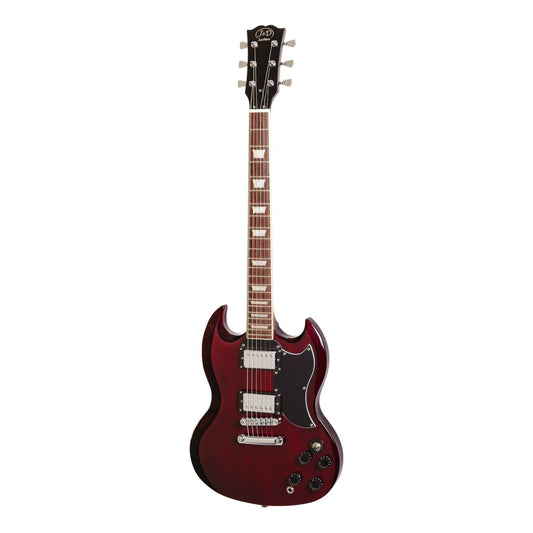 J&D Luthiers SG-Style Electric Guitar Cherry