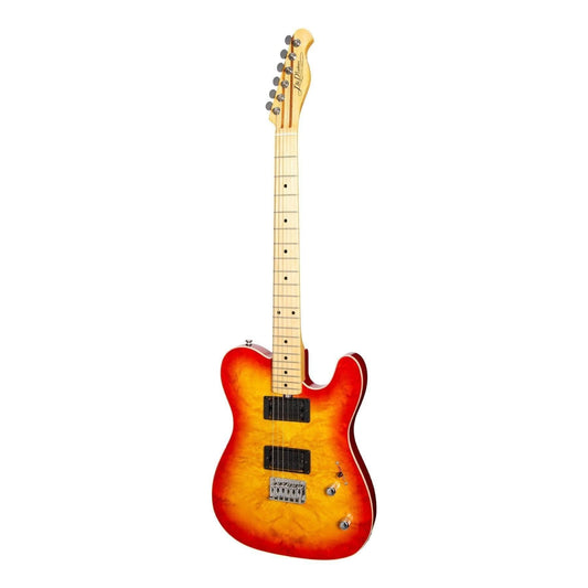 J&D Luthiers TE-Style Electric Guitar (Cherryburst) - GIG Guitars