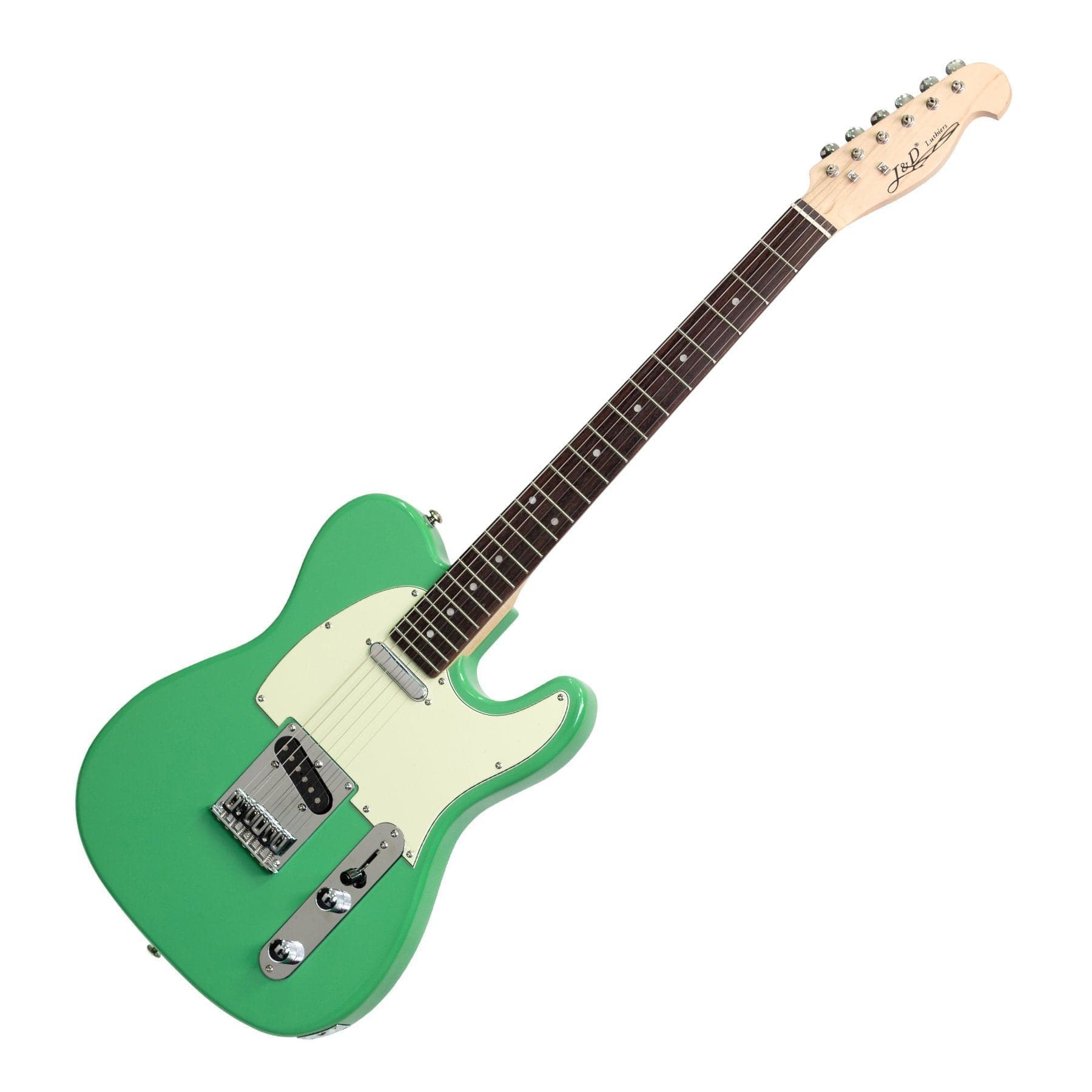 J&amp;D Luthiers TE-Style Electric Guitar (Surf Green) - GIG Guitars