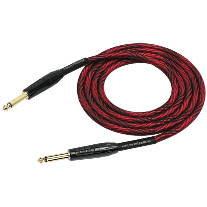 Kirlin IWB201WB 10ft Premium Plus Wave Red Guitar Cable Kirlin Cables & Leads