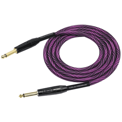 Kirlin IWB201WB 20ft Premium Plus Wave Purple Guitar Cable Kirlin Cables & Leads