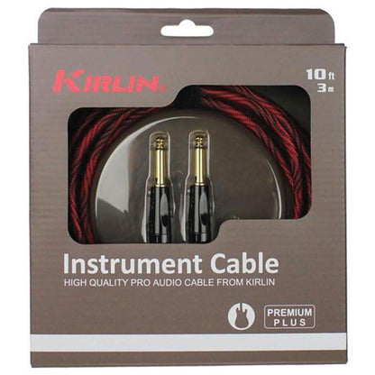 Kirlin IWB201WB 20ft Premium Plus Wave Red Guitar Cable Kirlin Cables & Leads