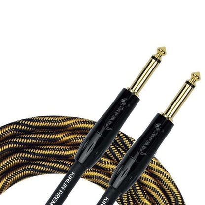 Kirlin IWB201WB 20ft Premium Plus Wave Yellow Guitar Cable Kirlin Cables & Leads