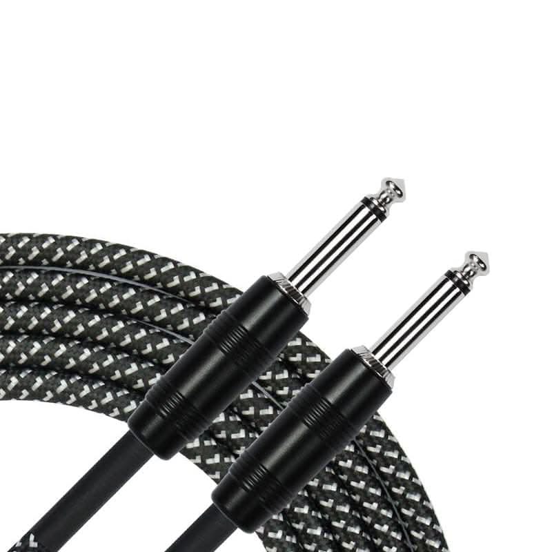 Kirlin IWC201BK 10ft Black Woven Guitar Cable Kirlin Cables & Leads