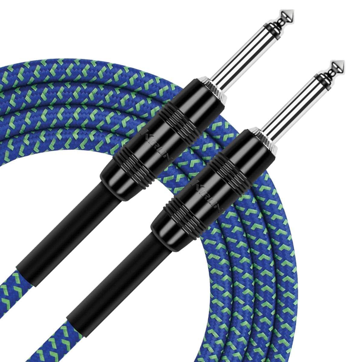 Kirlin IWC201BL 10ft Blue Entry Woven Instrument Cable - GIG Guitars