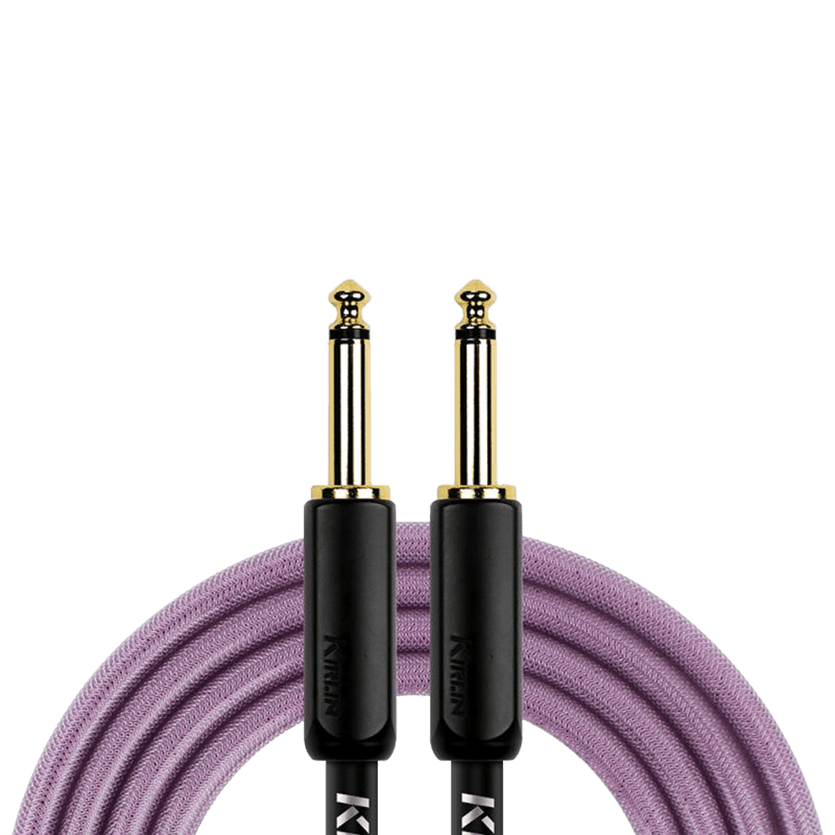 Kirlin KIPW201BPU-10 PVC Woven Guitar Cable 10Ft Purple Kirlin Cables & Leads