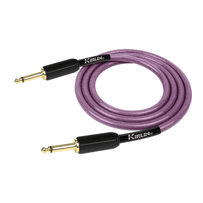 Kirlin KIPW201BPU-10 PVC Woven Guitar Cable 10Ft Purple Kirlin Cables & Leads
