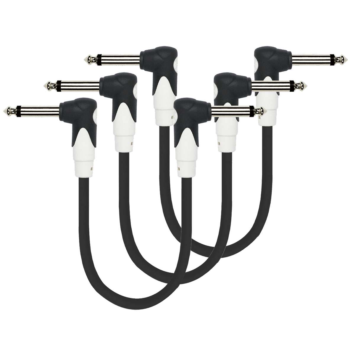 Kirlin KLG3203-3 Patch Cable 3 Inch Moulded Plugs 3-Pack - GIG Guitars