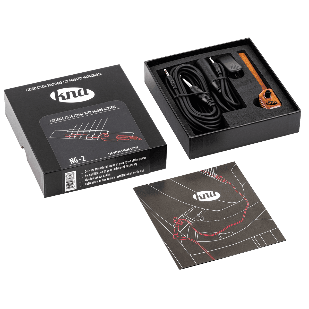 KNA NG-2 Classical Guitar Pickup with Volume Control - GIG Guitars