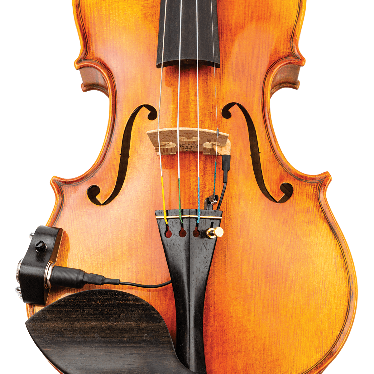 KNA VV-3V Ebony Violin Pickup with Volume Control KNA Pickups 