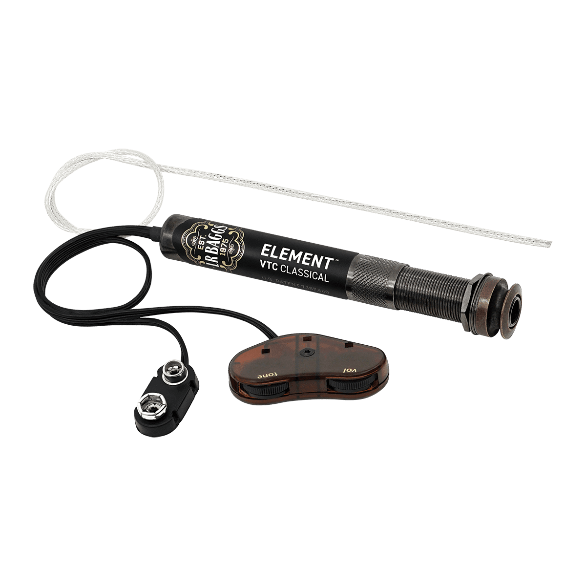 LR Baggs EASVTCNOEM Element Active Pickup System Volume & Tone Control Classical Guitar Luthier OEM Version LR Baggs Acoustic Guitar Pickup