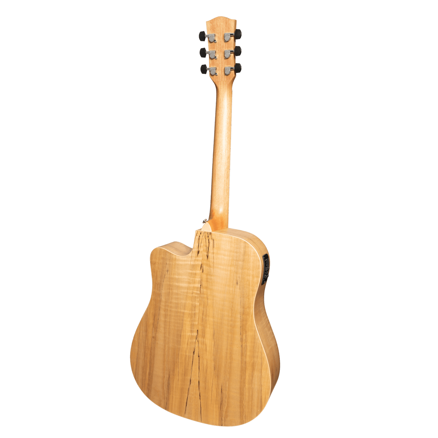 Martinez '31 Series' Daowood Acoustic-Electric Dreadnought Cutaway Guitar (African Brownburst) - GIG Guitars