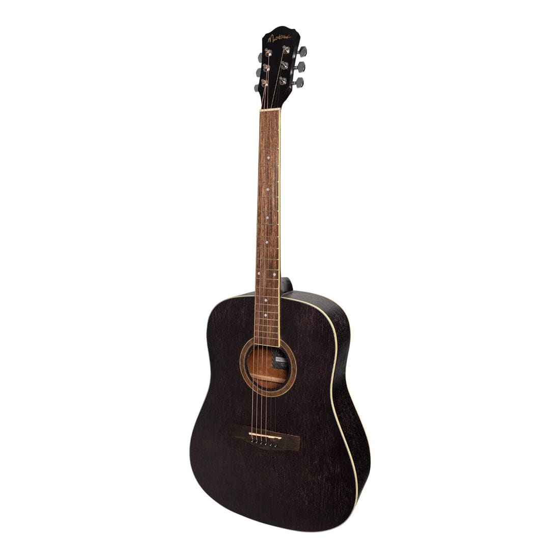 Martinez '41 Series' Dreadnought Acoustic Guitar Black