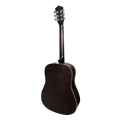 Martinez '41 Series' Dreadnought Acoustic Guitar Black