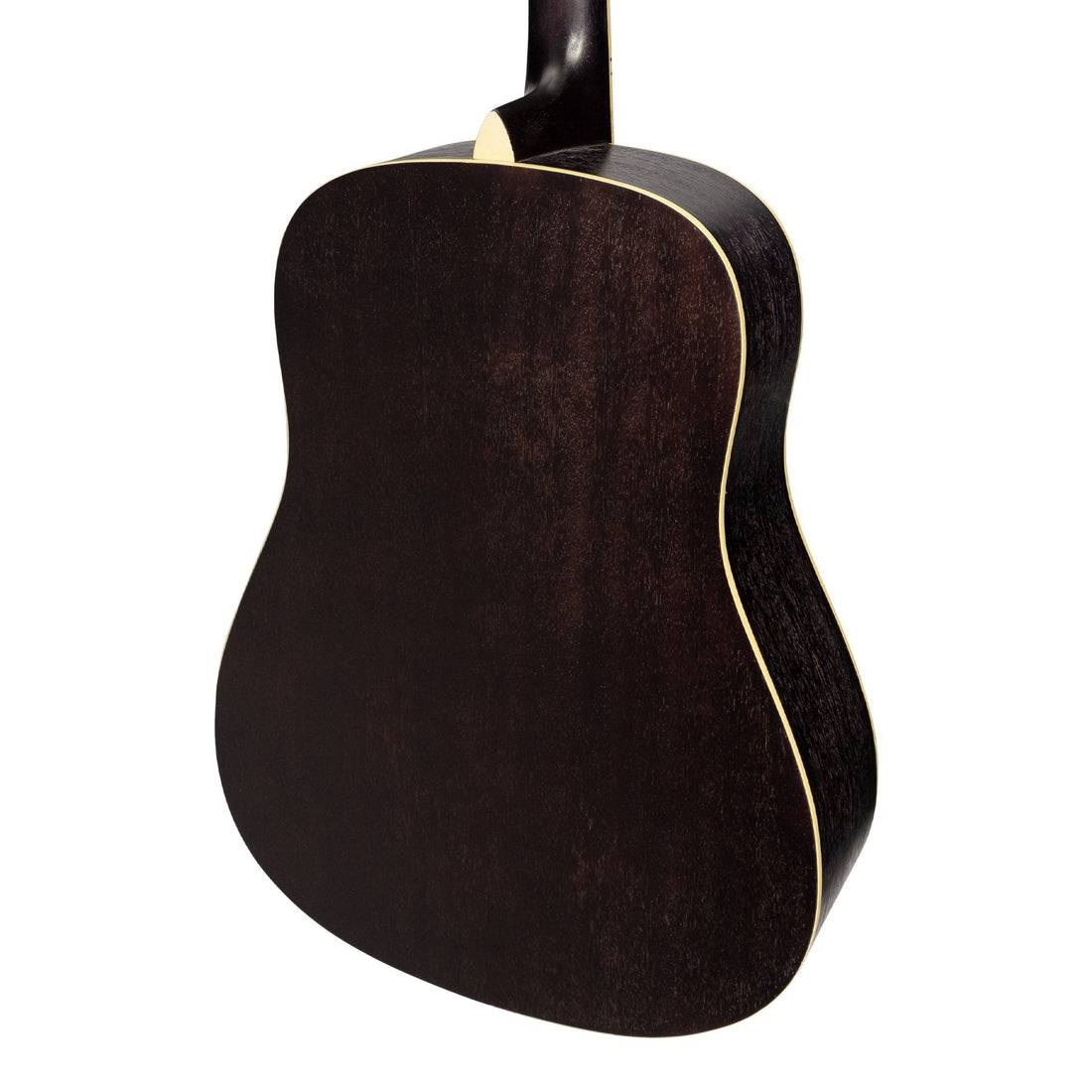 Martinez '41 Series' Dreadnought Acoustic Guitar Black