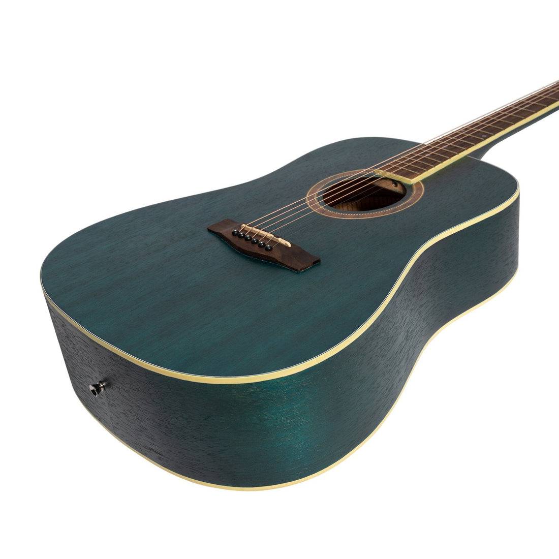 Martinez '41 Series' Dreadnought Acoustic Guitar Blue