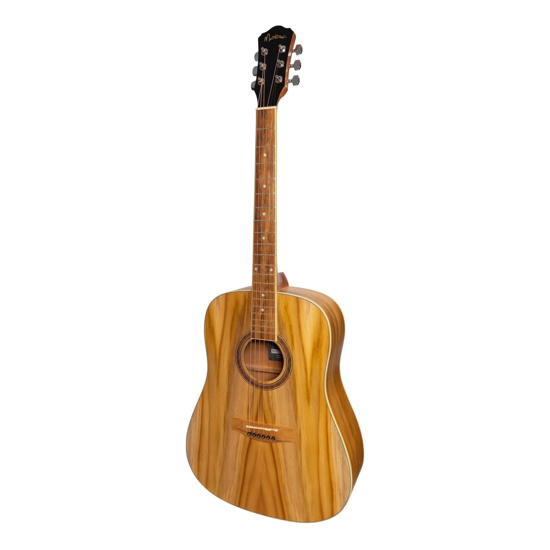 Martinez '41 Series' Dreadnought Acoustic Guitar Pack (Jati-Teakwood) - GIG Guitars