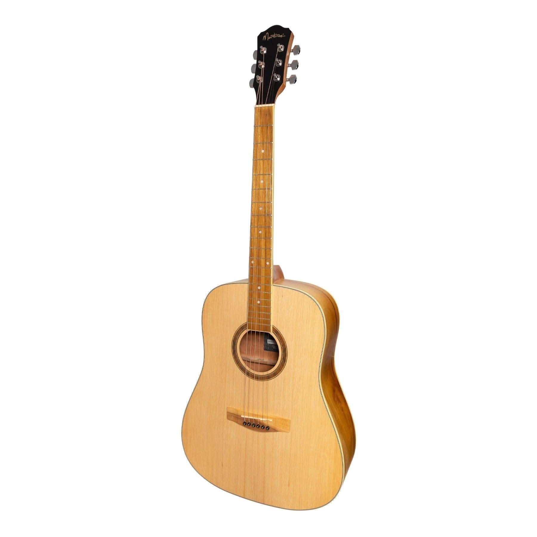 Martinez '41 Series' Dreadnought Acoustic Guitar Pack (Spruce/Jati-Teakwood) - GIG Guitars