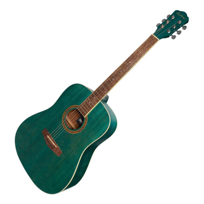 Martinez '41 Series' Dreadnought Acoustic Guitar (Teal Green) - GIG Guitars