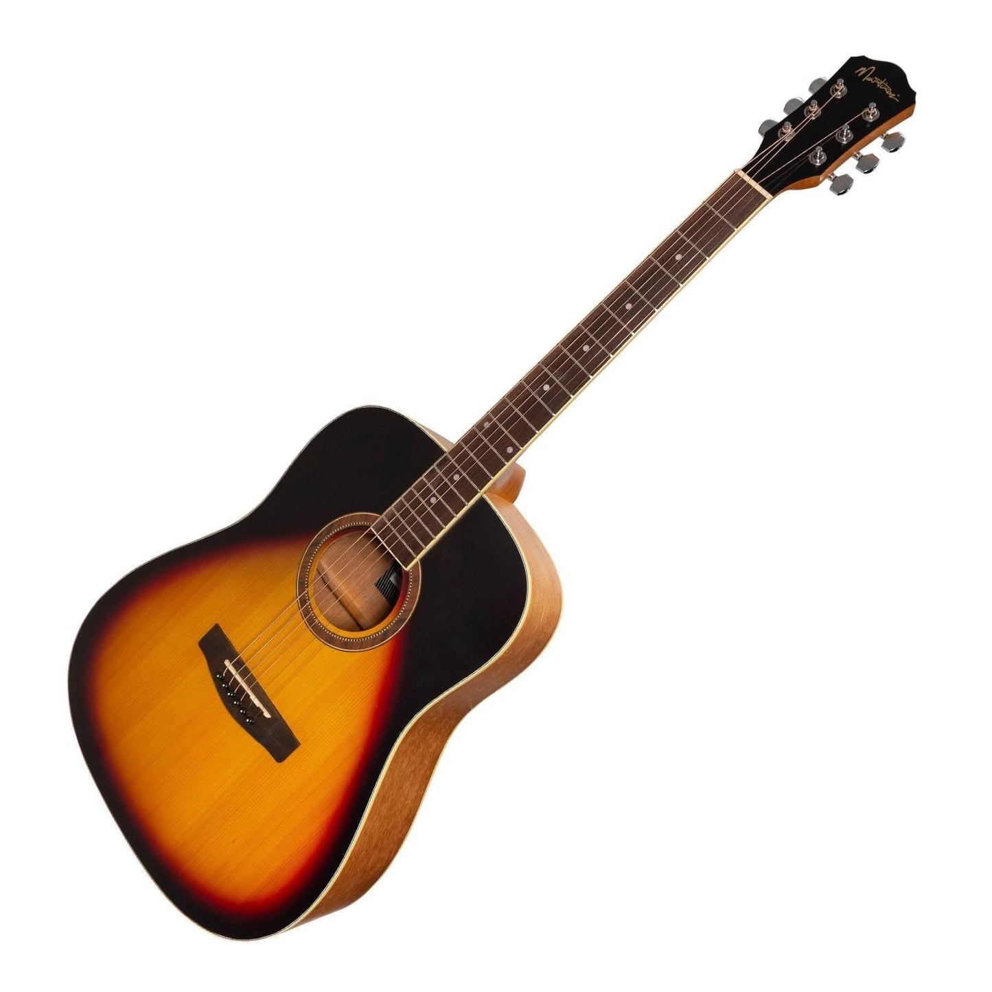 Martinez '41 Series' Dreadnought Acoustic Guitar (Tobacco Sunburst) - GIG Guitars