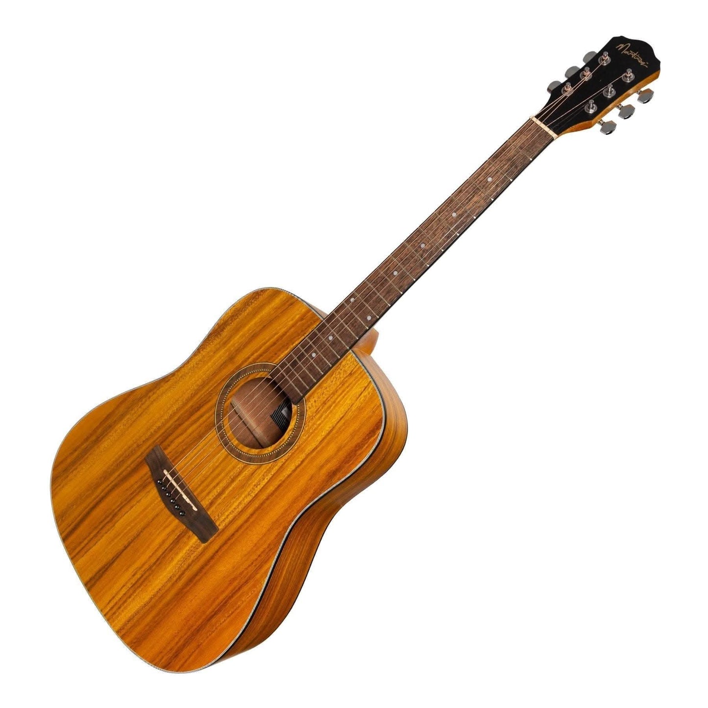 Martinez '41 Series' Dreadnought Acoustic Guitar with Built-in Tuner (Koa) - GIG Guitars