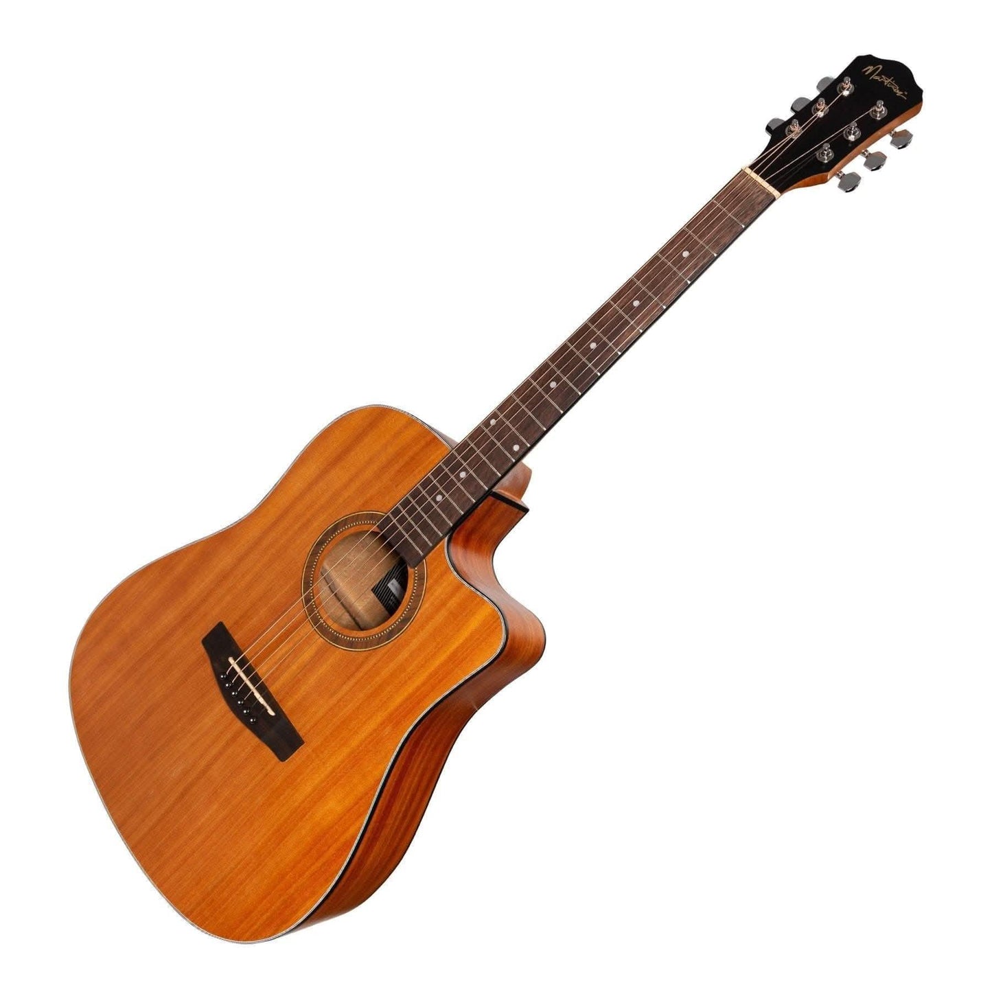 Martinez '41 Series' Dreadnought Cutaway Acoustic-Electric Guitar (Mahogany) - GIG Guitars