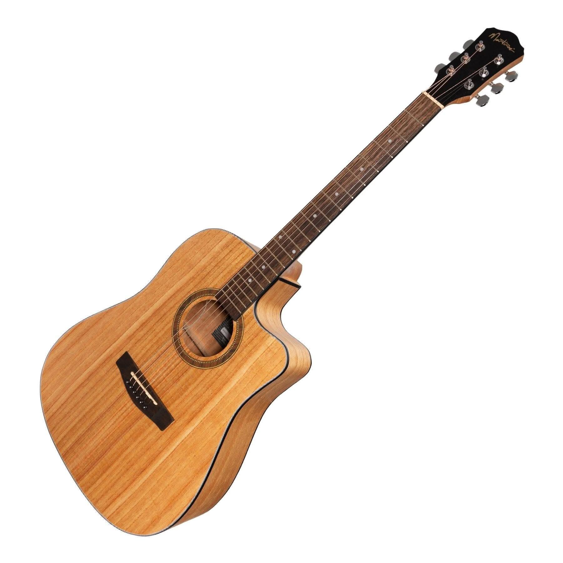 Martinez '41 Series' Dreadnought Cutaway Acoustic-Electric Guitar (Mindi-Wood) - GIG Guitars