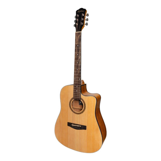 Martinez '41 Series' Dreadnought Cutaway Acoustic-Electric Guitar (Spruce/Koa) - GIG Guitars